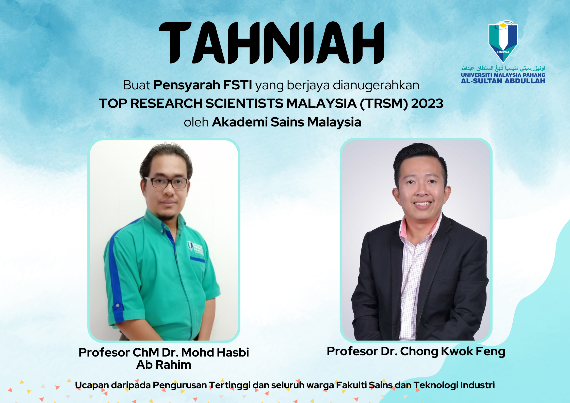 TOP RESEARCH SCIENTISTS MALAYSIA (TRSM) 2023 